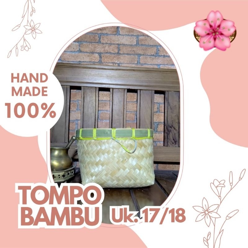 tumbu diameter 17/18cm/besek bambu/besek bulat/Tumbu bambu/tempat nasi/Tompo/pithi ANYMN