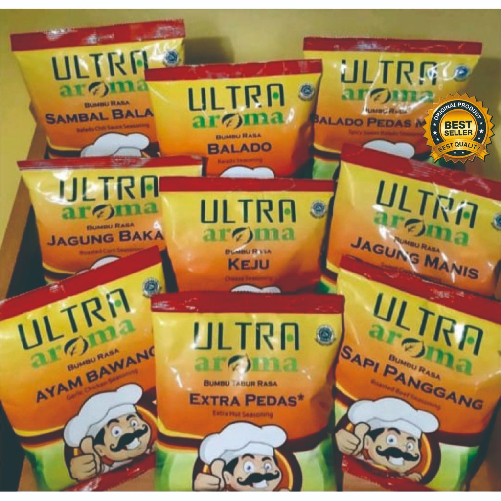 

Bumbu Tabur Serbaguna Ultra Aroma Aneka Rasa Kemasan Sachet 100gr / Bumbu Tabur Serbaguna Ultra Aroma Aneka Rasa Kemasan 100gr/Sachet