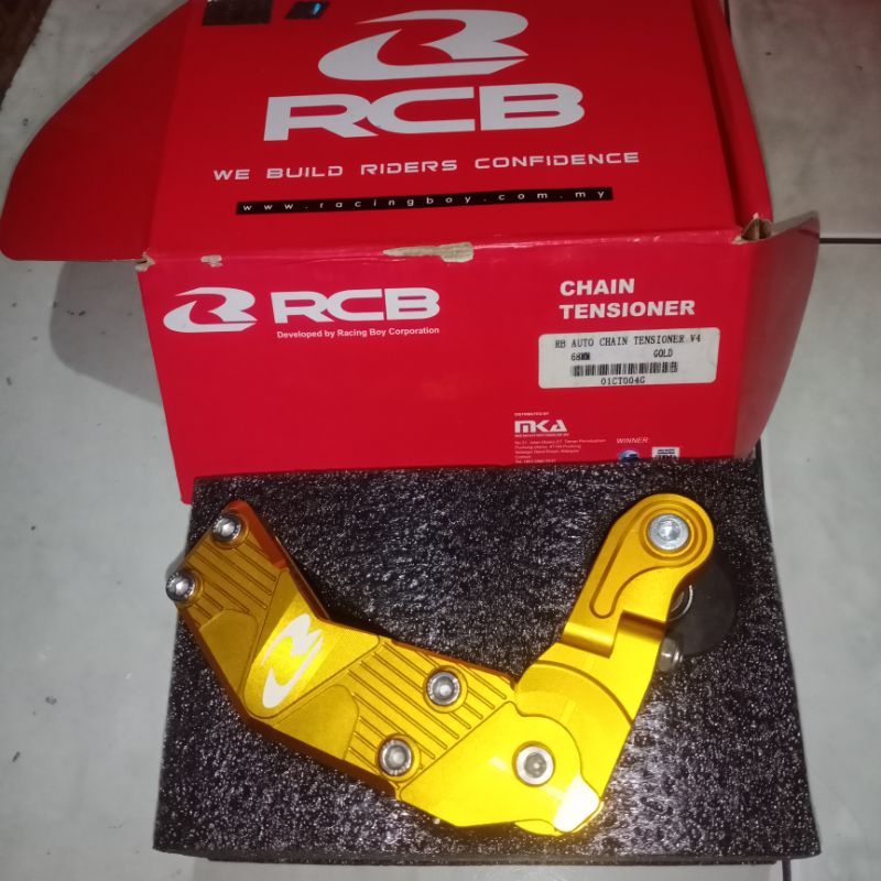 Stabilizer rantai RCB Gold Racing Boy Auto Chain Tensioner V4 68mm Vixion,CB150R,Satria FU, Verza,Ti