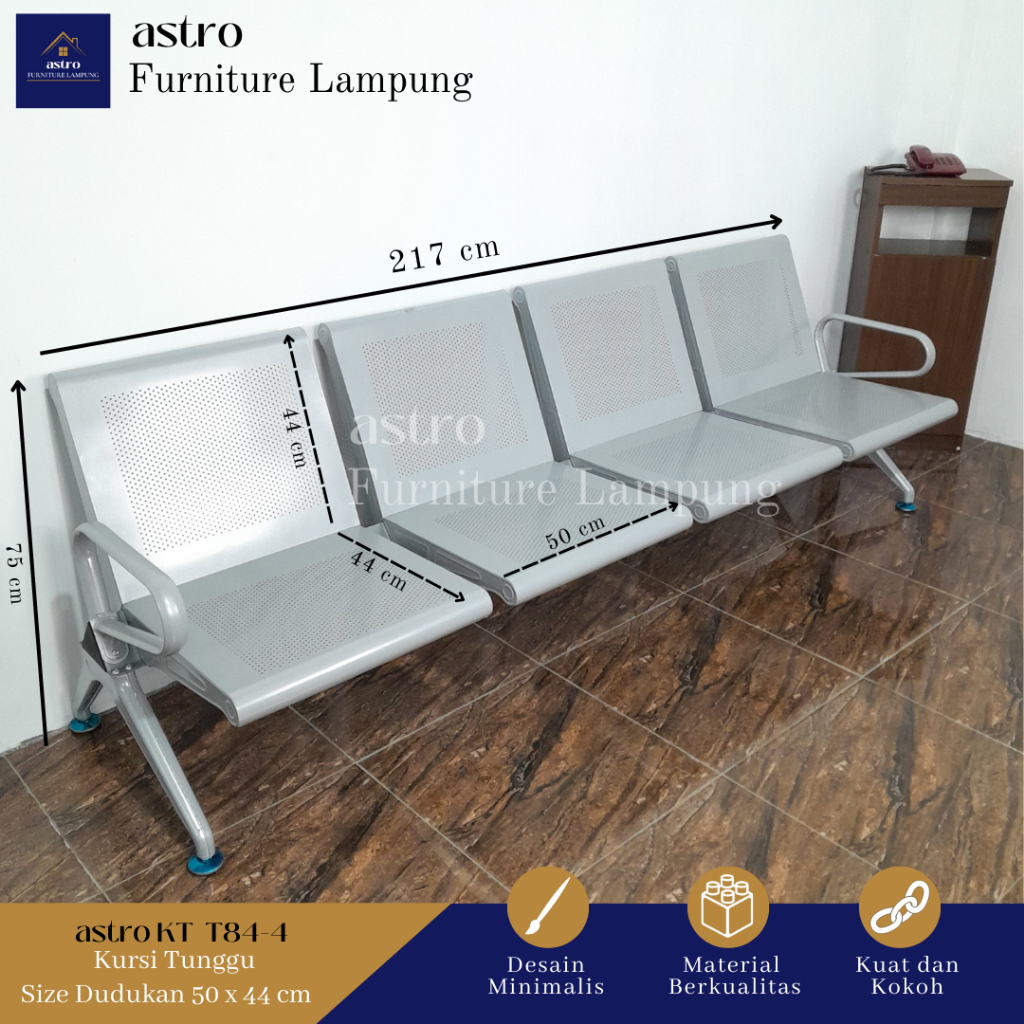 KURSI TUNGGU PASIEN / KURSI TUNGGU BANDARA STEEL BERKUALITAS