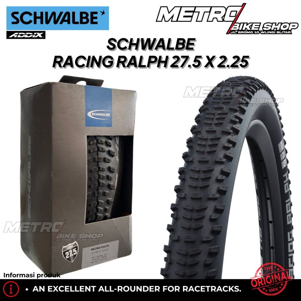 Ban Luar Sepeda SCHWALBE Racing Ralph 27.5 x 2.25  untuk sepeda MTB ORI