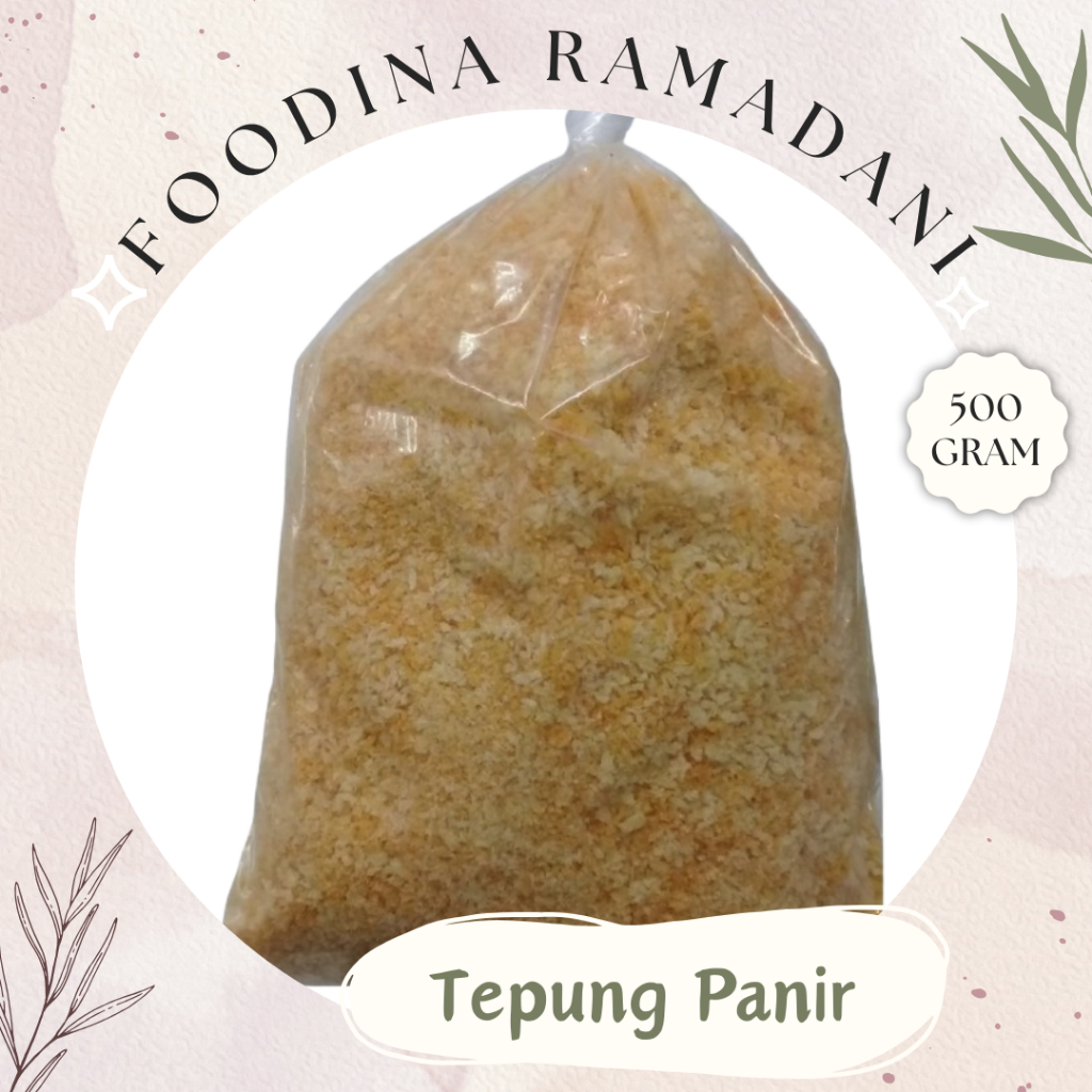 

TEPUNG ROTI Panir Kuning - Bread Crumbs [ 500gr ] Harga Per 0,5 Kg