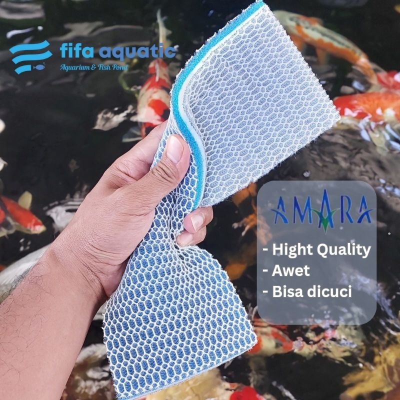 Amara kapas busa filter 30x10 cotton 8D aquarium bisa dicuci