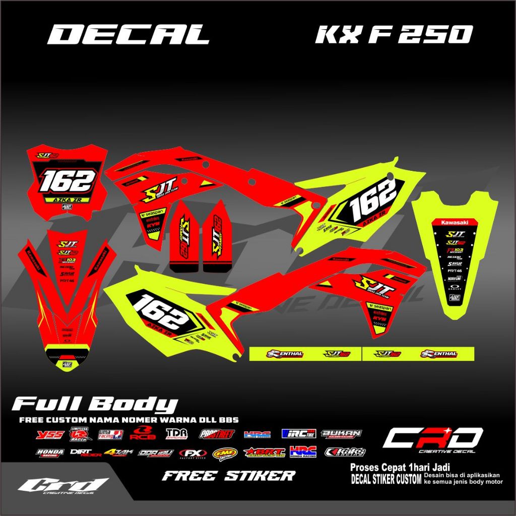 DECAL STICKER KX 250 DECAL KX 450 DECAL STICKER KXF 250 DECAL KXF 450