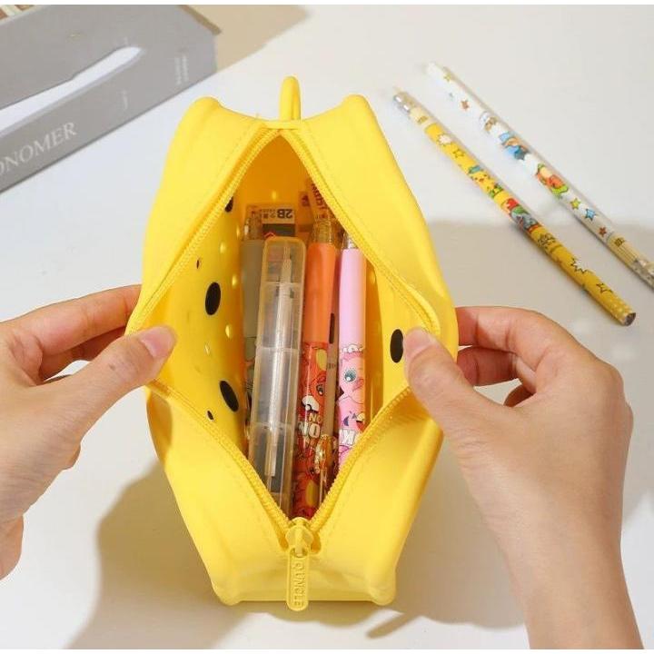 

RB AB48 Kotak Pensil Silikon Jibbitz Kartun Pensil Case Kartun Tempat Pensil Jibbitz Karakter Lucu