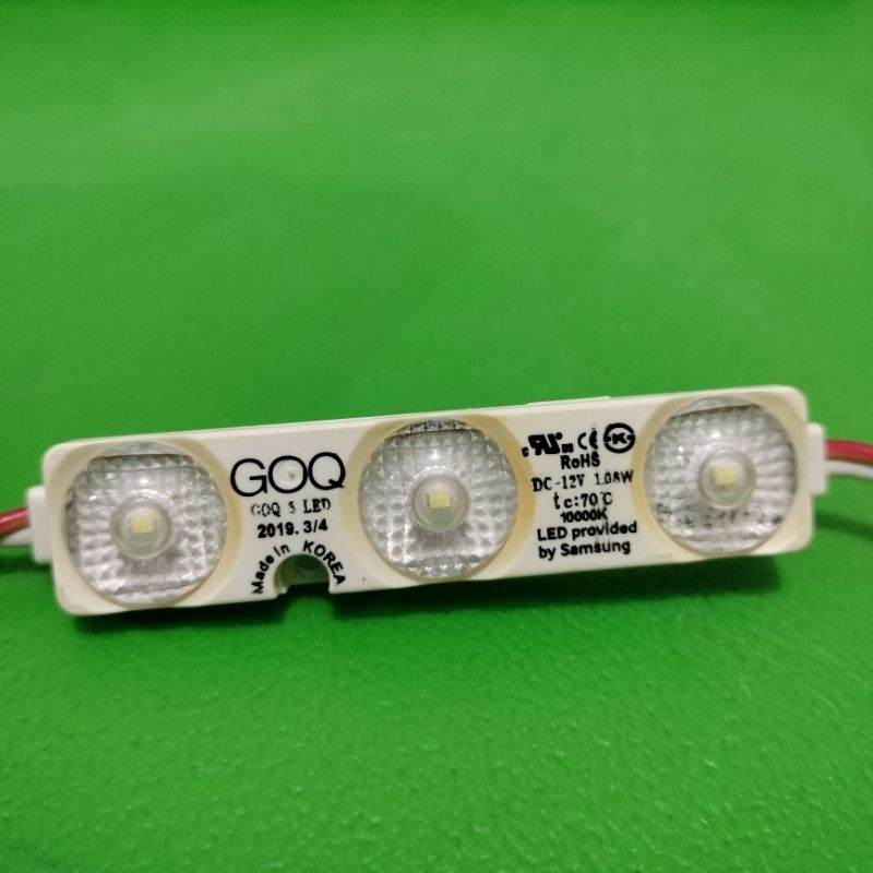 Led 3 Mata Besar Diamond Module Modul GOQ 2835 DC 12V 1.5W  Samsung ROHS Korea