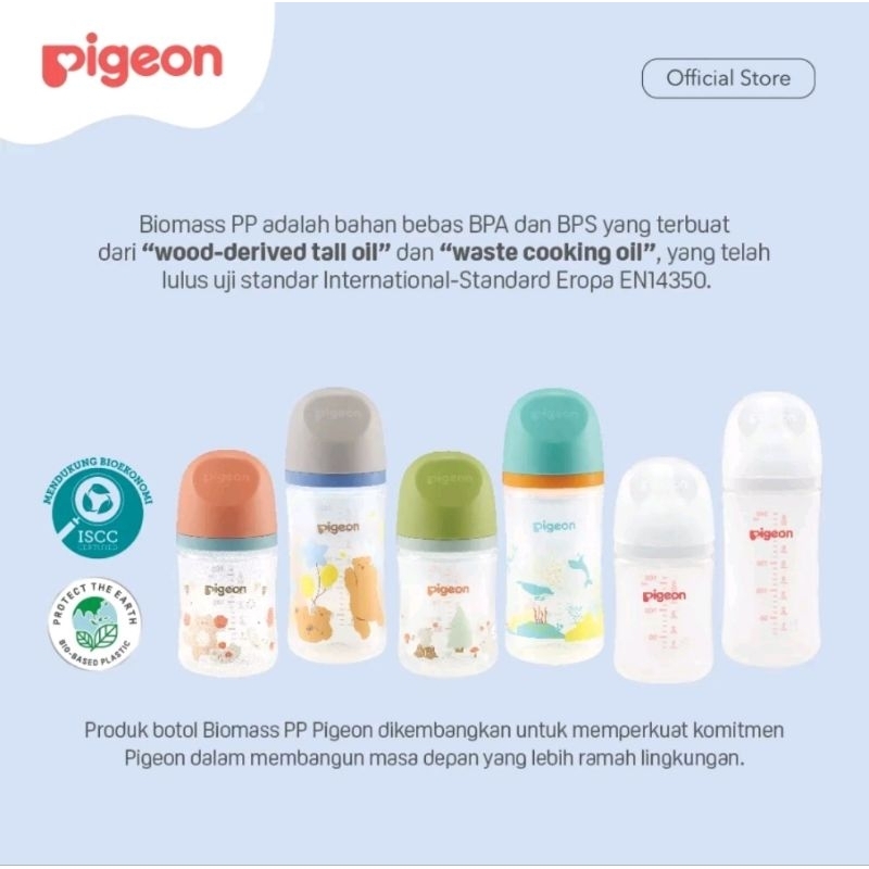 PIGEON Botol BPP Wide Neck 160ml 240ml w/ SofTouch Nipple / Botol Pigeon / Botol dot puting ibu