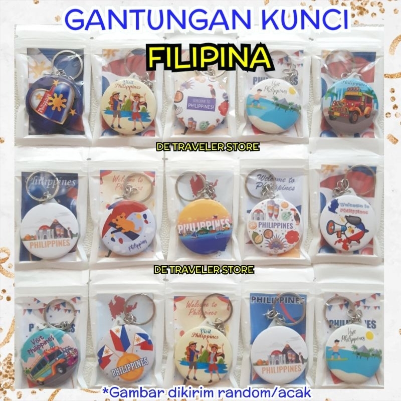 Gantungan Kunci Filipina Souvenir Oleh - Oleh Negara Philippines