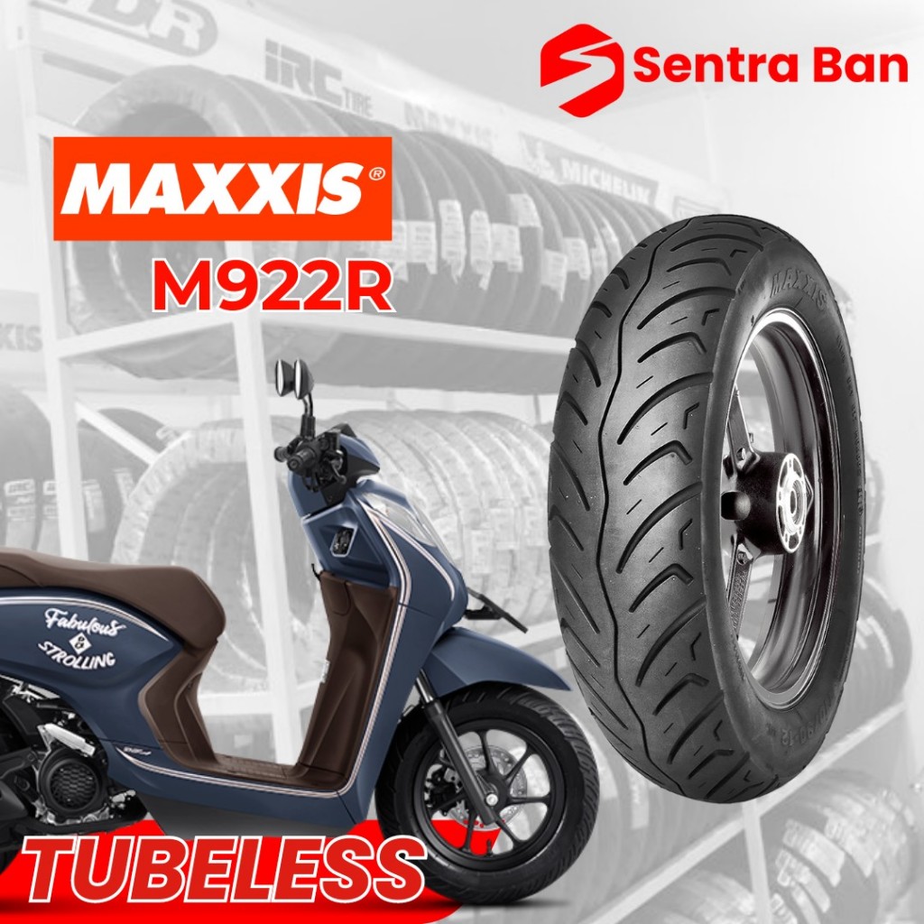 BAN LUAR SCOOPY MAXXIS M922R 100/90 RING 12 TERBARU BAN DEPAN
