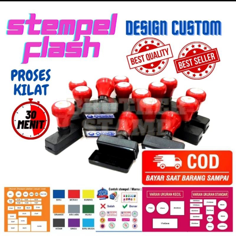

Stempel custom free desain media kertas