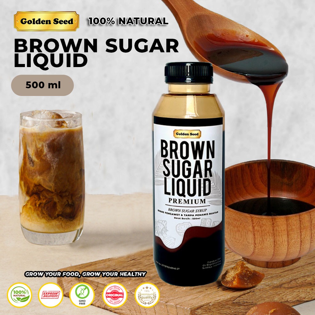 

BROWN SUGAR CAIR 500ML / PREMIUM BROWN SUGAR LIQUID 500 ML / BROWN SUGAR boba drink