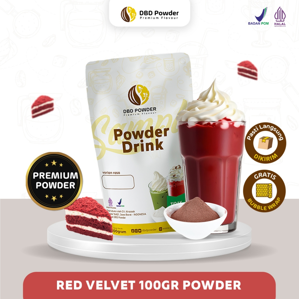 

Bubuk Minuman Red Velvet 100 Gram - Powder Red Velvet 100 Gram