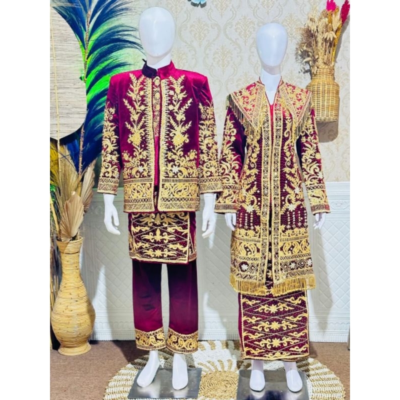 BAJU WEDDING MINANG MODERN /GAUN DRESS WEDDING PREMIUM KOTO GADANG MINANG/BAJU PENGANTIN KOTO GADANG