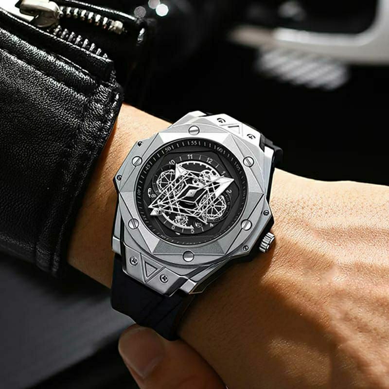 New Jam Tangan Binbond Model Diamond Stainliss Fashion Pria Terlaris