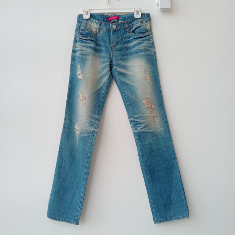 LYNT FASHION CELANA JEANS KOREA FADING WANITA JEANS SLIM JEANS KEREN || JEANS OUTFIT WANITA || CELAN