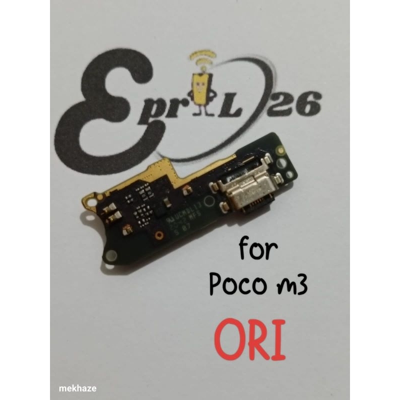 PAPAN CAS XIAOMI MI POCO M3 ORI + IC KONEKTOR CHARGER XIAOMI MI POCO M3 ORIGINAL