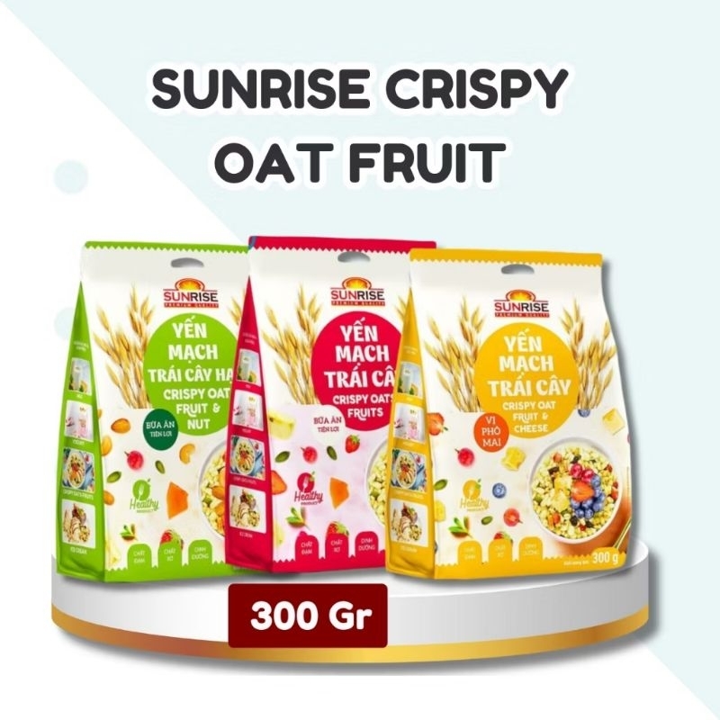 

SUNRISE Crispy Oat Fruit 300g | Oatmeal dengan Buah-buahan ( Vietnam )