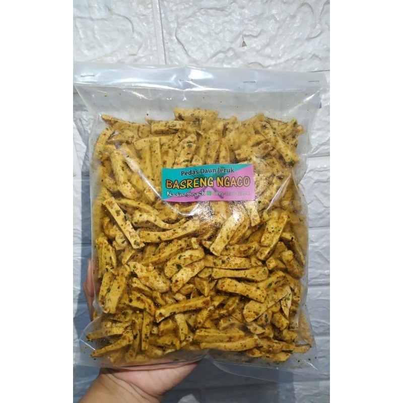 

Basreng viral bumbu melimpah pedas daun jeruk 500g