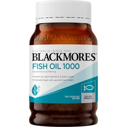 Blackmores Fish Oil 1000mg Omega-3 (200 kapsul)
