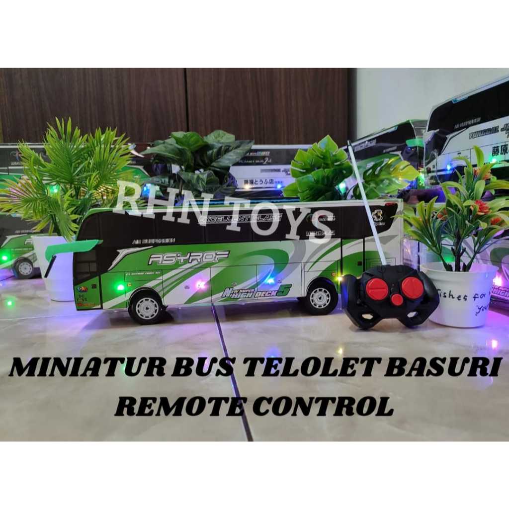 MAINAN BUS TELOLET BASURI REMOT CONTROL TUAN MUDA JB5