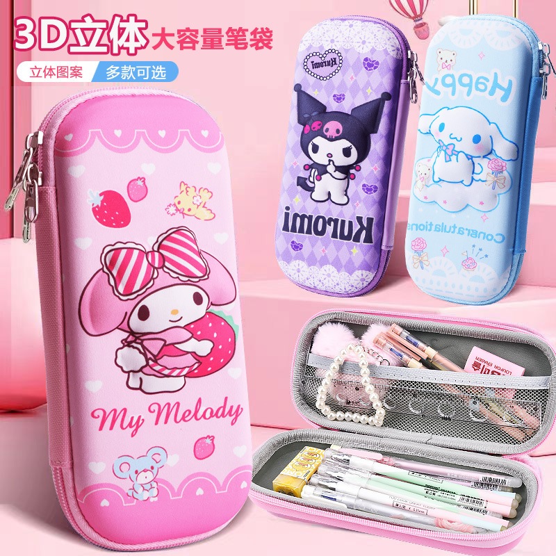 

Tempat Pensil Timbul 3D Karakter Sanrio ( Kuromi / Cinnamoroll / Melody ) Unicorn