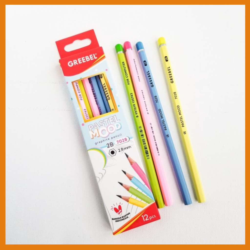 

GREEBEL Pensil 2B graphite pastel mood 7028 (12 pcs)