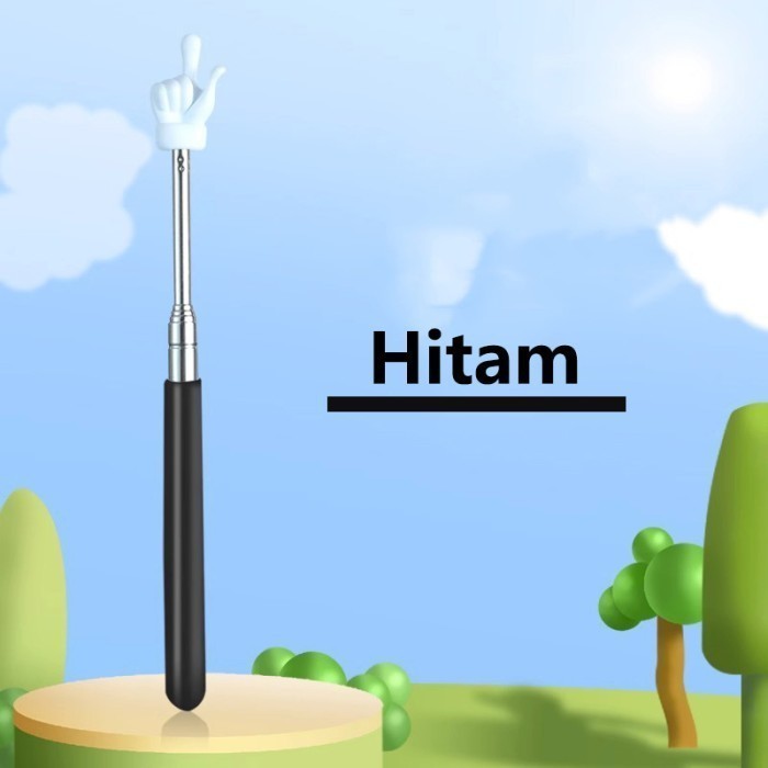 

TONGKAT PENUNJUK PAPAN TULIS 55CM / TELESKOPIK POINTER UNTUK MENGAJAR - Hitam