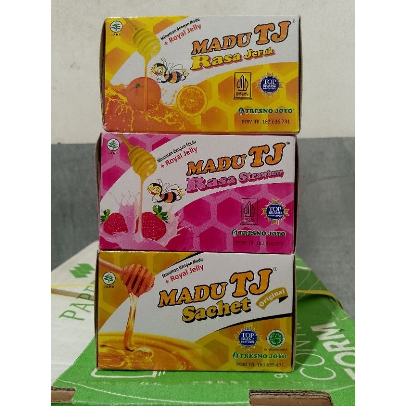 

MADU TJ SACHET RASA ORIGINAL,STROBERI DAN JERUK