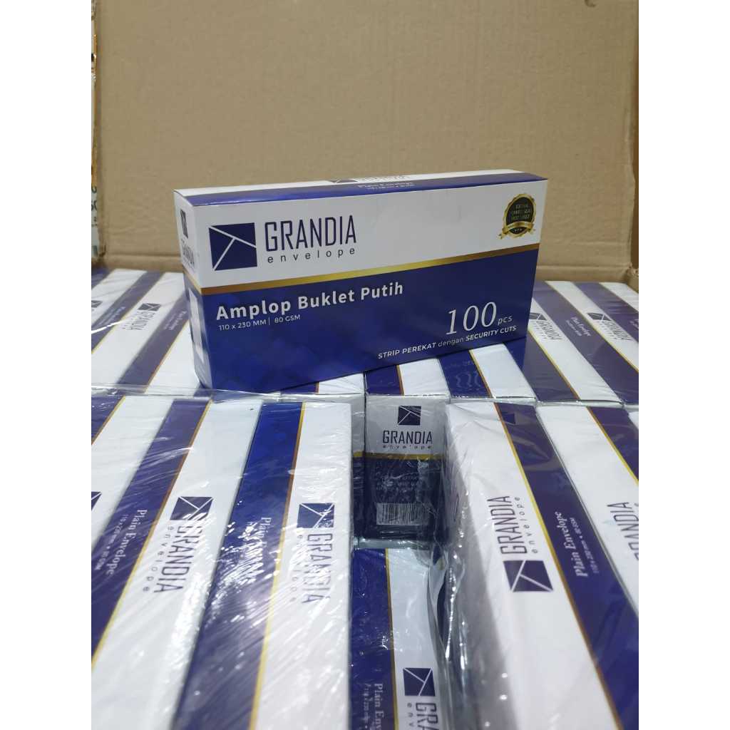 

Amplop Buklet Putih Grandia 90 isi 100 Pcs /Envelope/Amplop Undangan Putih/Amplop Kondangan