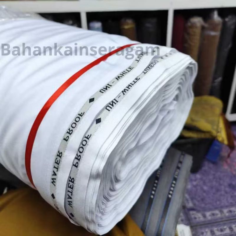 RK kain hitam jet black premium bahan celana jas blazer semiwool