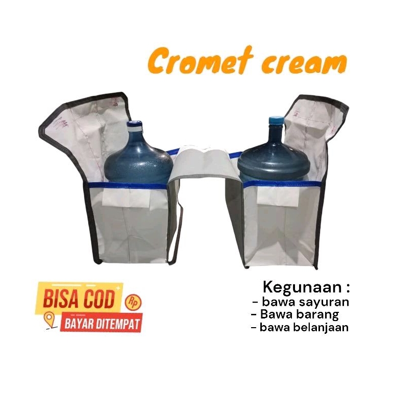 Kurir Motor Ronjot Tas Kurir Motor Ronjot Jumbo Bahan Kanvas Tebal Tas Obrok Pengangkut Barang Serba