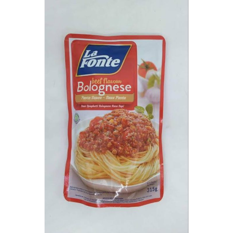 

la fonte saus pasta bolognese 315 gr/ saus spaghetti la fonte 315gr