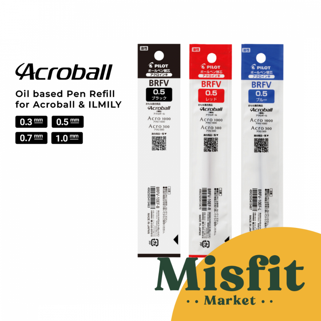 

Pilot BRFV Acroball ILMILY Refill 0.5 mm Refil Isi Ulang Tinta Pulpen