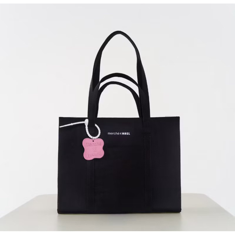 MERCHE X NASL MADDIE TOTE BAG - BLACK