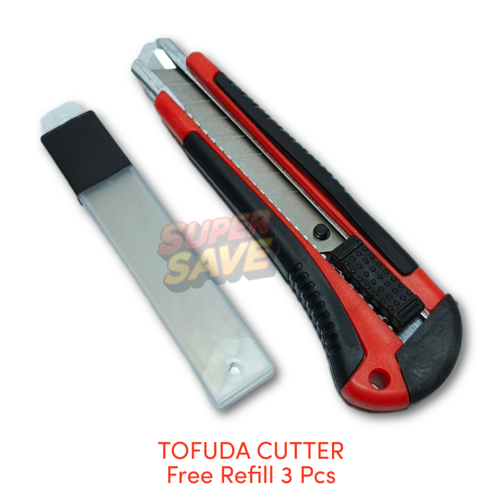 

TOFUDA Pisau Cutter Free Refill 3 Pcs Mata Pisau Cutter