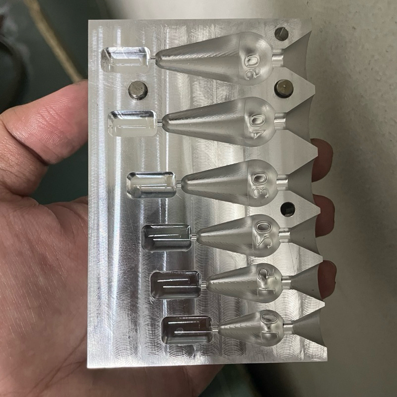 cetakan timah pancing contrekan