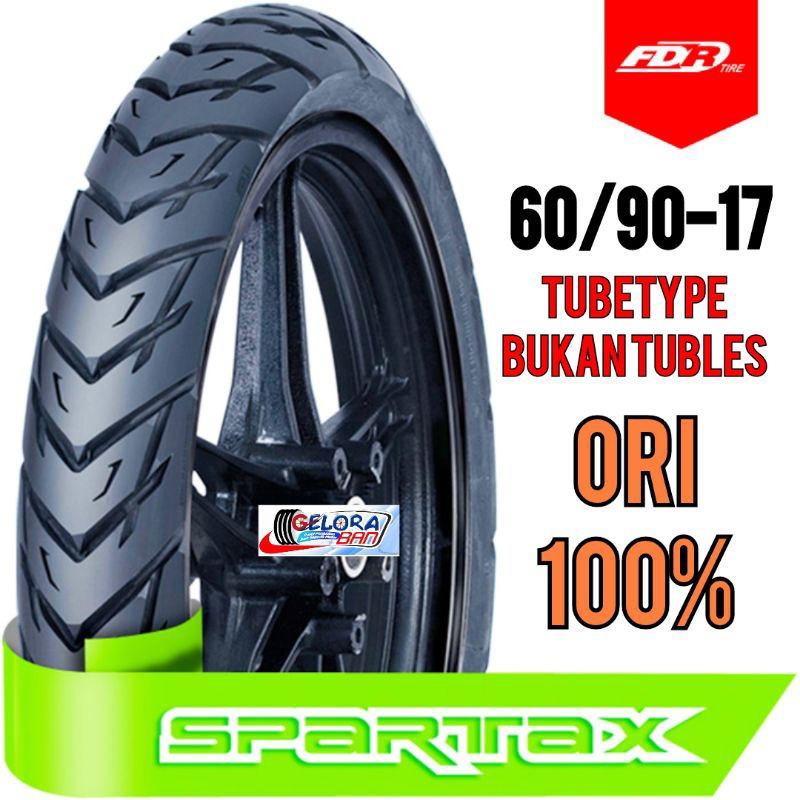 ban montor FDR sapartak 60/90-17 tubetype bukan tubles ban montor Astrea grand supercup Jupiter Vega
