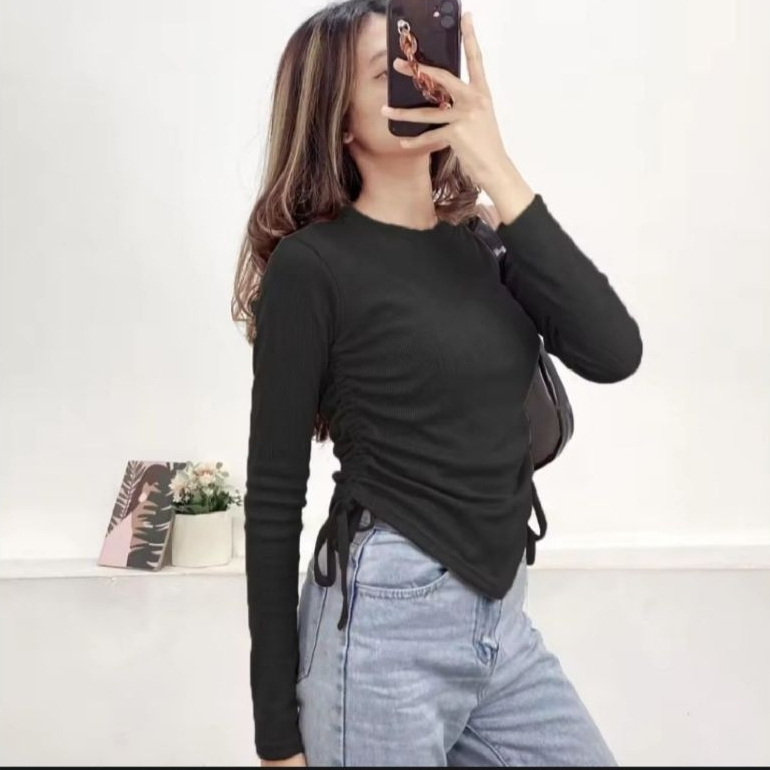 atasan wanita model srut//baju wanita terlaris//baju srut  model terbaru