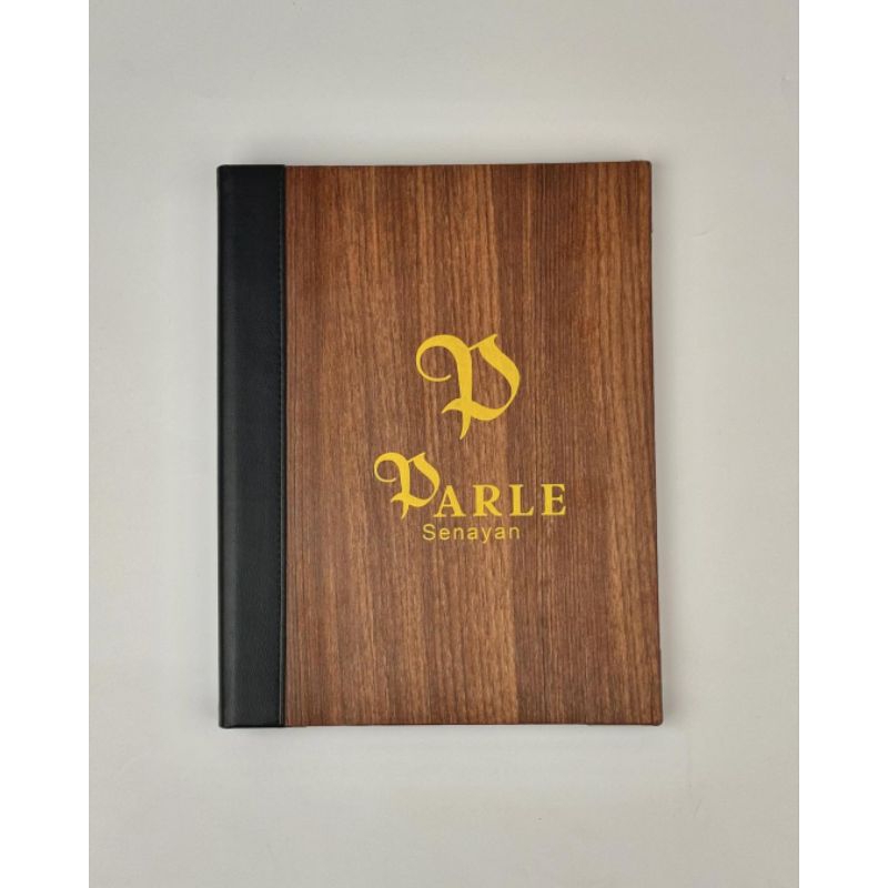 

Buku Menu Restoran Cover Buku Menu Kulit Logo Embos Isi Plastik 10 Lembar A5 A4 A3