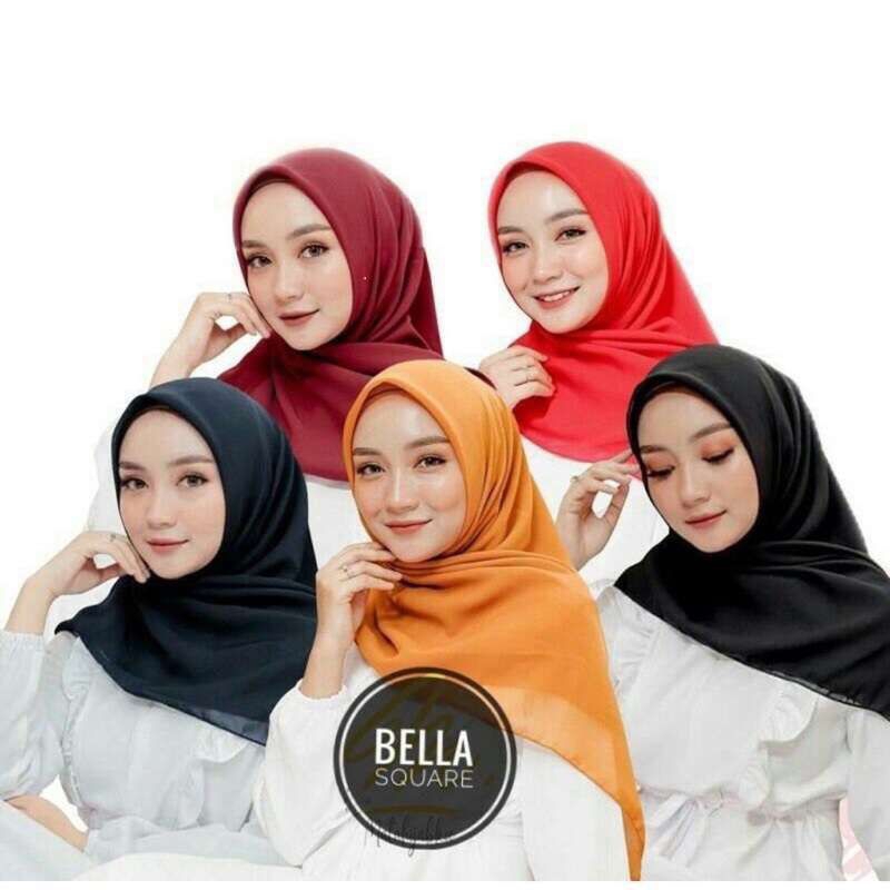 HIJAB SEGIEMPAT BELLA SQUARE SUPER PREMIUM//BELLA SQUARE PREMIUM//HIJAB