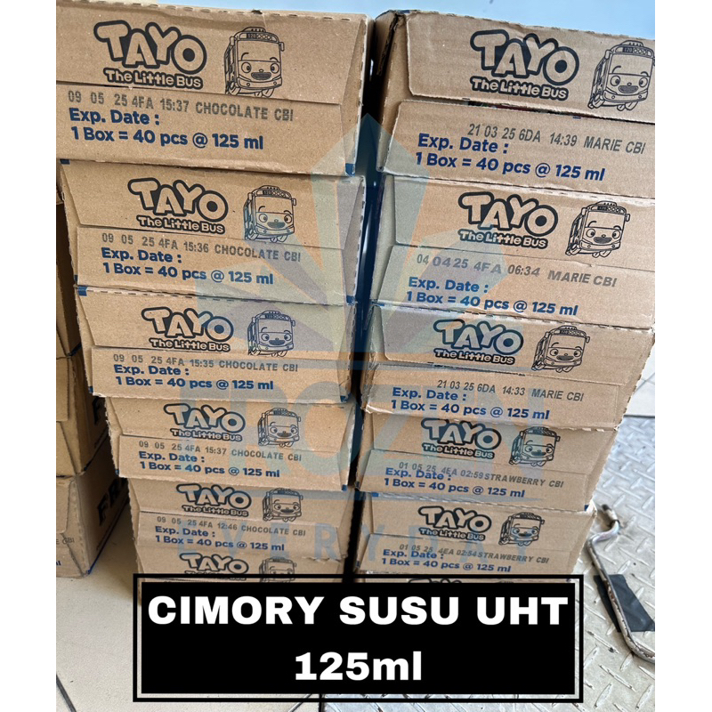 

IO Cimory Susu UHT 125ml Kartonan 40pcs Rasa Cokelat, Strawberry, Marie Regal