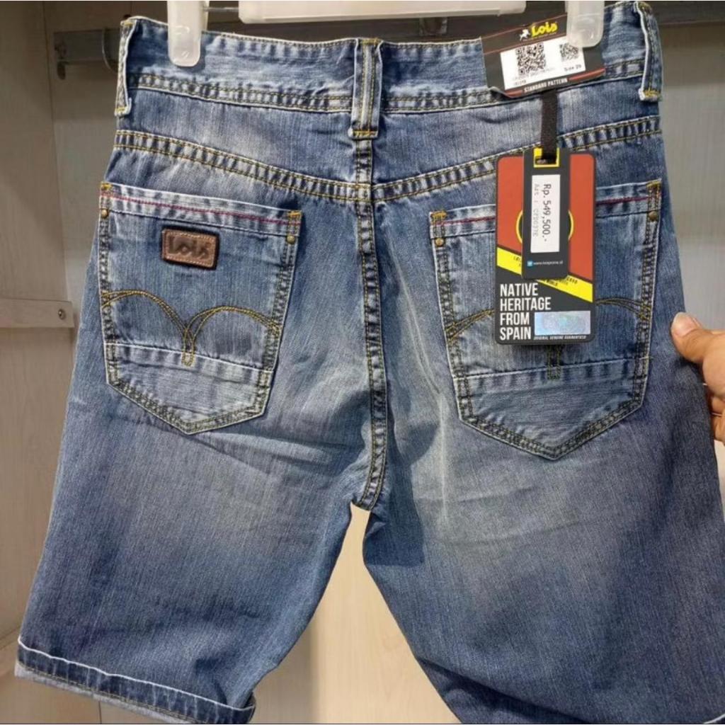 celana pendek pria / celana lois original / celana lois pendek pria original / lois terbaru / jeans 