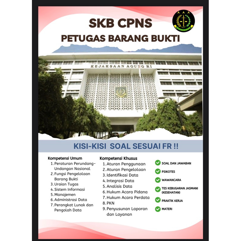 TERUPDATE SKB PETUGAS BARANG BUKTI KEJAKSAAN