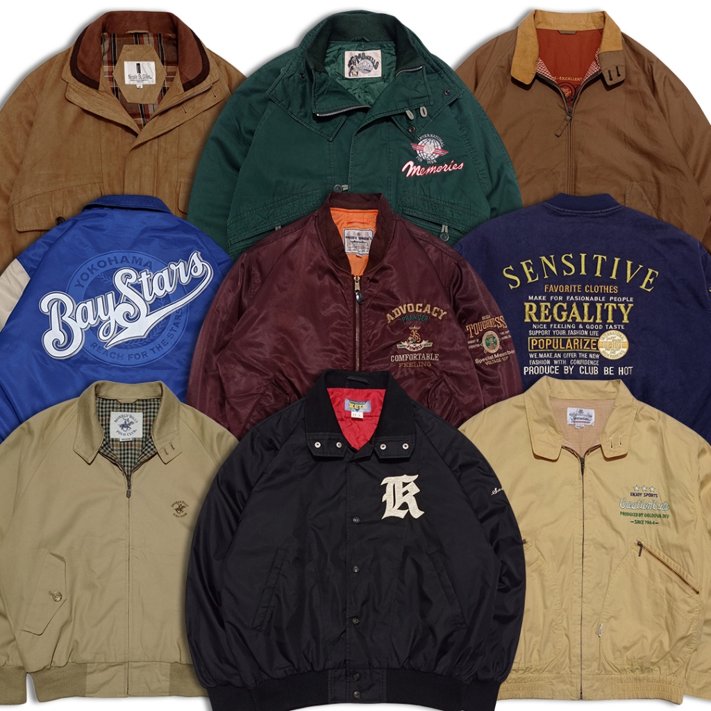 (GRATIS ONGKIR & COD) JAKET VINTAGE HARRINGTON FLIGHT JACKET CASUAL WORK JACKET BOXY BOMBER RACING