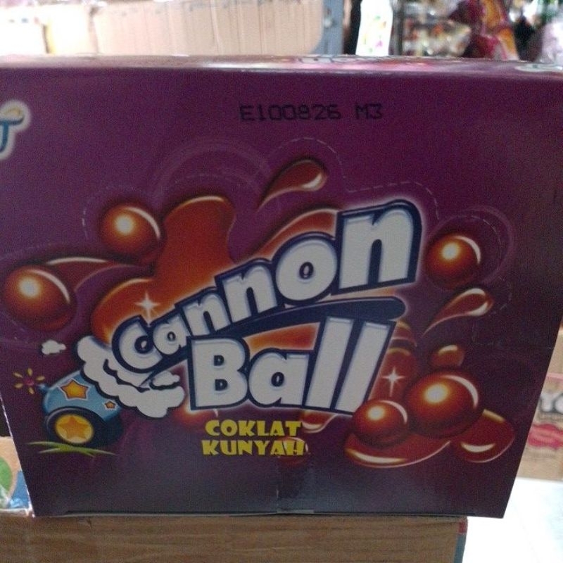 

Cannon Ball - Permen Lunak Cokelat Salut Gula Rasa Coklat