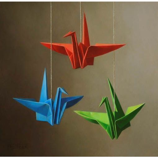 

Origami Burung Bangau Kertas/Hiasan Origami Kertas Burung/Hiasan Dinding Jepang Kertas