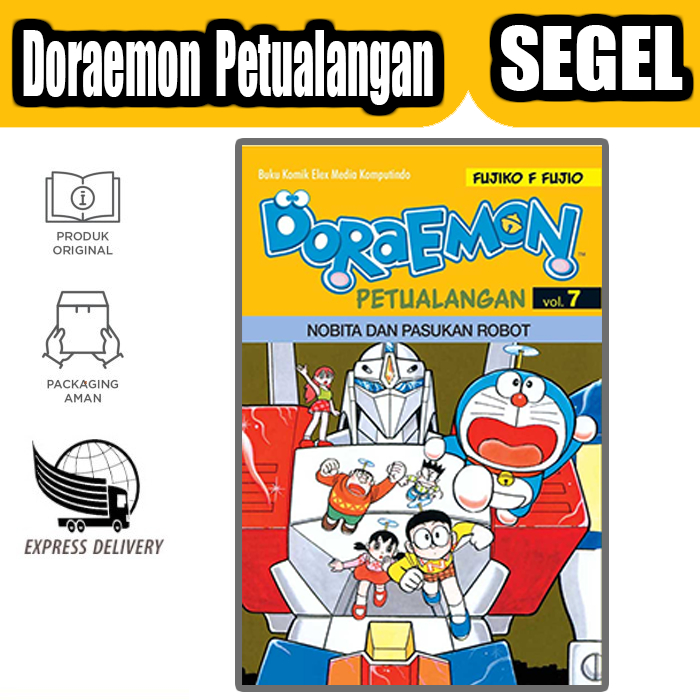 Komik doraemon PETUALANGAN nobita dan pasukan robot Baru Original Segel (TERBIT ULANG)