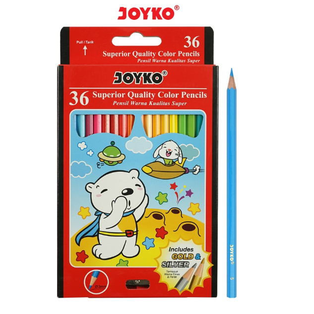 

Pensil Warna 36 Joyko / Color Pencil CP-36 PB Joyko