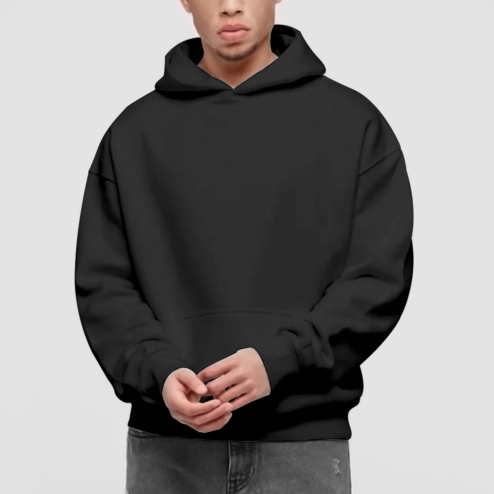 Hoodie Boxy / Hoodie Boxy Hitam / Hoodie Polos / Hoodie Oversize / Boxy Hoodie / Hoodie Pria