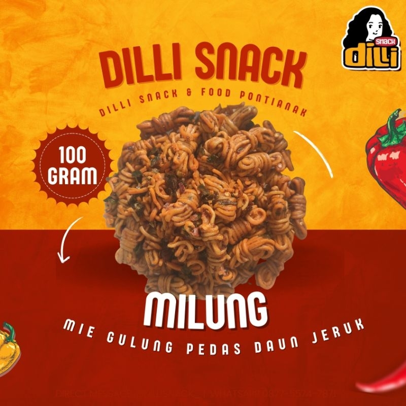 

Dilli Snack Mie Gulung Pedas Daun Jeruk 100 gram